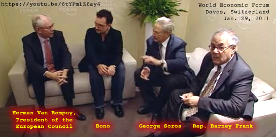 Davos. (Jan. 29, 2011). Herman Van Rompuy, President of the European Council meets with Bono, George Soros and Rep. Barney Frank. YouTube. World Economic Forum.