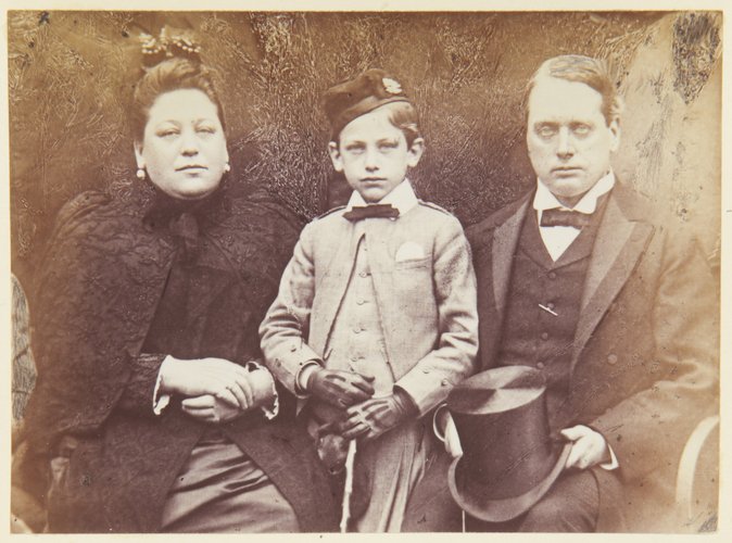 The Earl and Countess (Hannah Rothschild) of Rosebery, and their son, Lord Dalmeny c. 1890