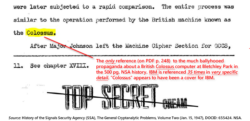 ASA Chief, editor (Jan. 15, 1947). TOP SECRET CREAM, History of the Signals Security Agency (SSA), The General Cryptanalytic Problems, Volume Two, Declassified by NSA, Jan. 12, 2017 under E.O. 13526, MDR Case # 84693, Army Security Agency, 1946, Prepared under Direction of the Chief, ASA, Jan. 15, 1947, WDGAS-13, DOCID: 6554247. NSA Technical Library. (258 MB, indexed).