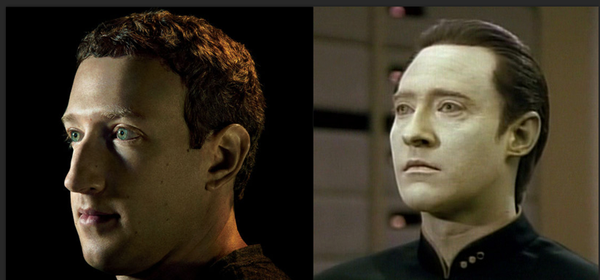 Star Trek Data, Mark Zuckerberg