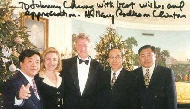 Chinese-American fundraiser Johnny Chung disclosed that he illegally funneled money from Chinese officials to Bill Clinton's 1996 election bid