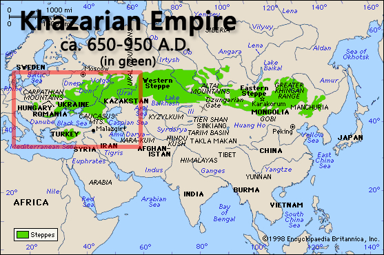 The Khazarian Empire ca. 650-950