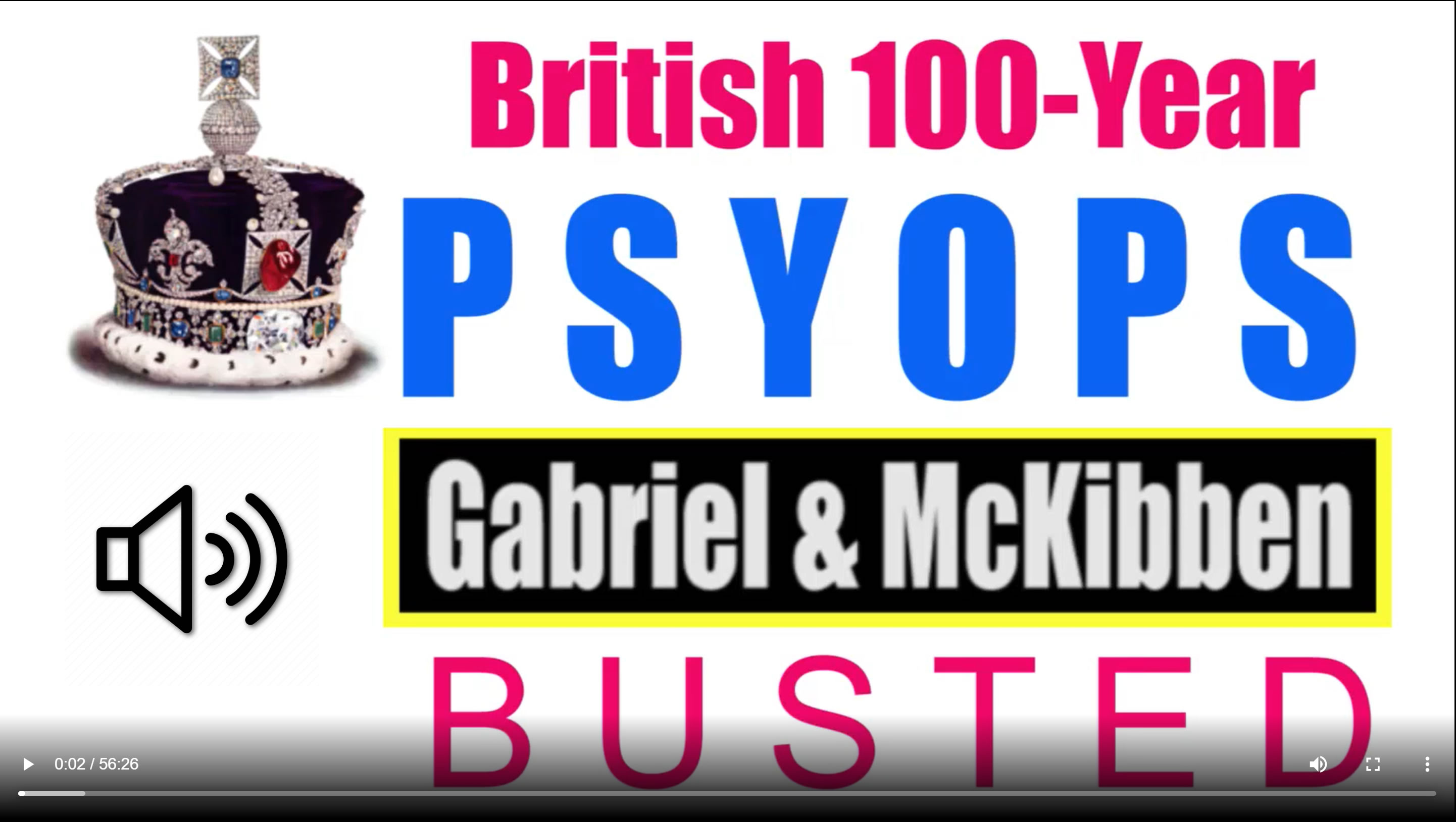 Gabriel, McKibben. (Jan. 04, 2019). 100 Years of British Propaganda and War is ENOUGH!! American Intelligence Media, Americans for Innovation.