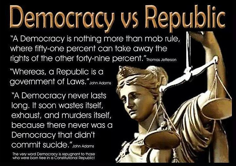 American is a Republic, not a democracy