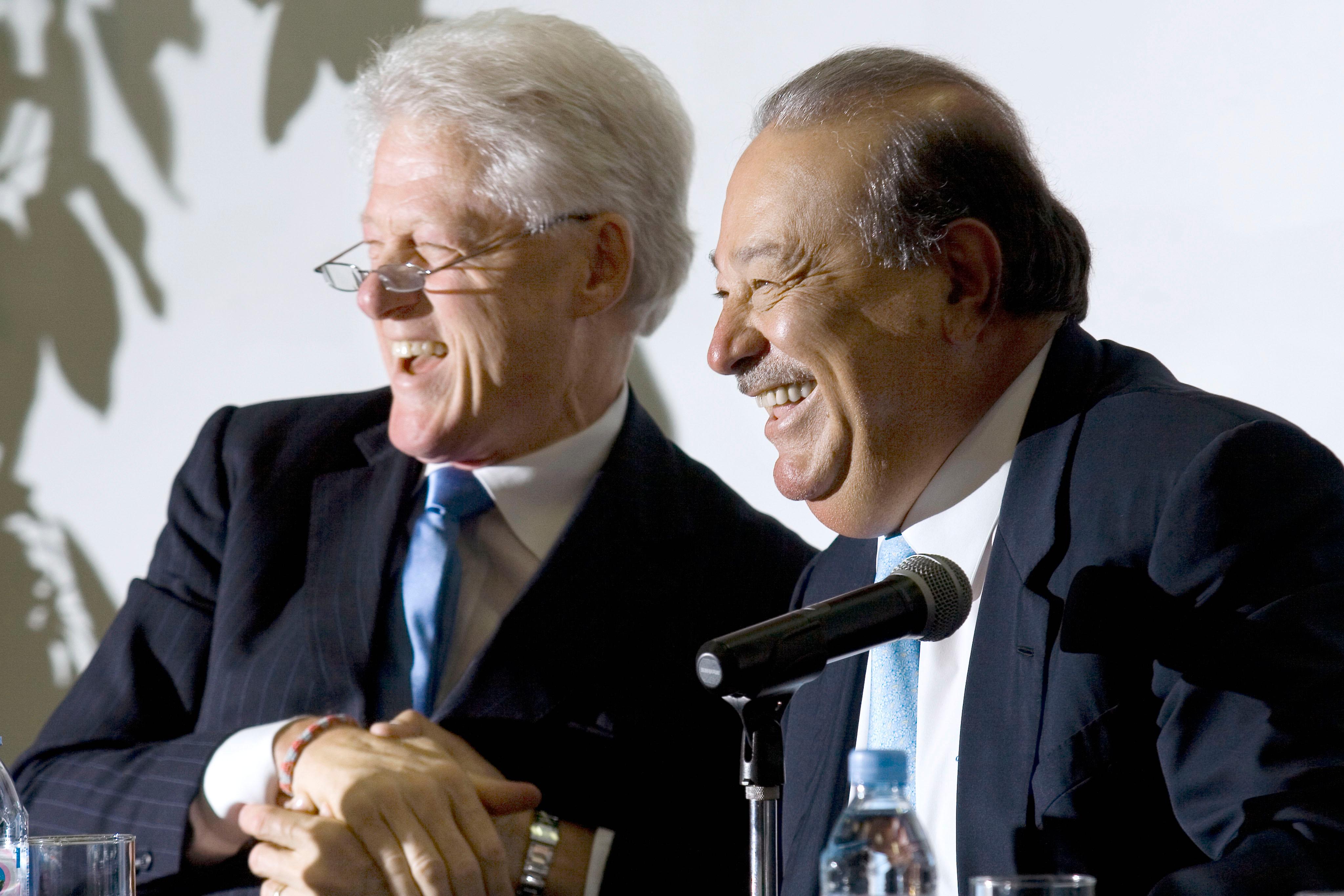 Bill Clinton and Carlos Slim, Sep. 8, 2014