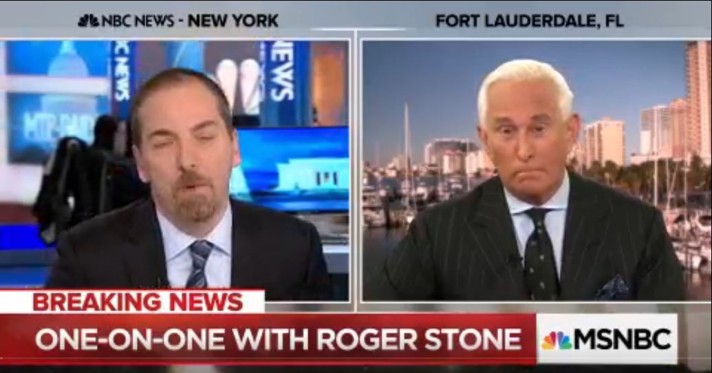 Chuck Todd. (Mar. 06, 2018). Full Roger Stone Interview: Julian Assange is a ‘courageous journalist’. MSNBC.