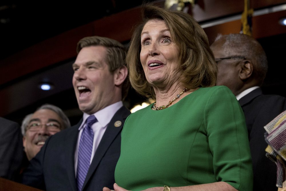 Eric Swalwell and Nancy Pelosi