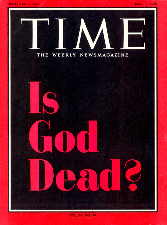 Is God Dead? Time magazine cover story, Apr. 06, 1966