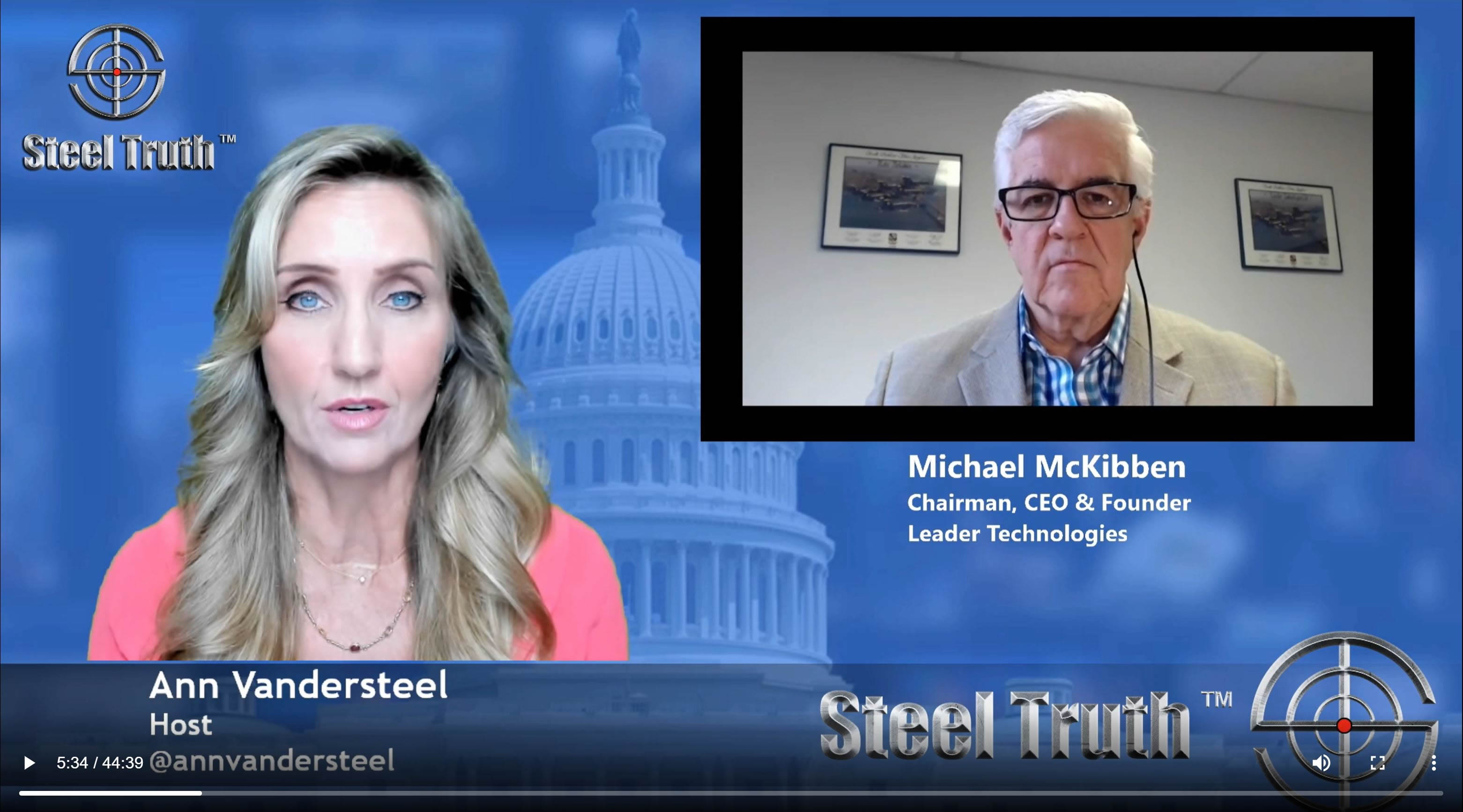 Michael T. McKibben. (Nov. 26, 2018). Ann Vandersteel's Interview with Michael McKibben on the $6T Miller Act takes on USG Theft of Social Media. SteelTruth.