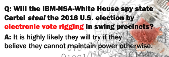 Will the 2016 U.S. election be stolen by electronic voting fraud?