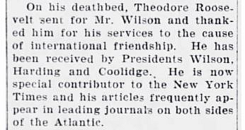 Editor. (Sep. 28, 1927). P. WHITWELL WILSON to speak, MAYOR TO ATTEND DINNER, p.5. The Monclair Times (New Jersey).